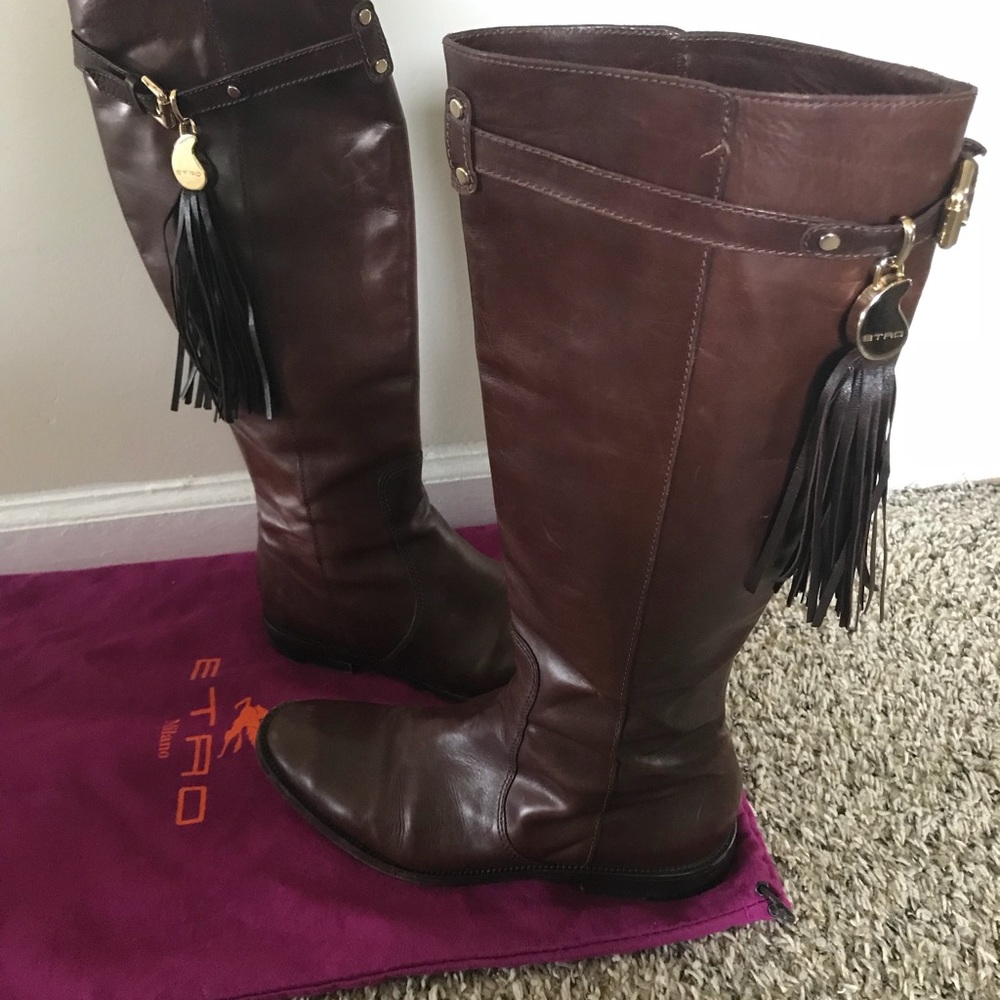 Authentic Etro brown boots size 40